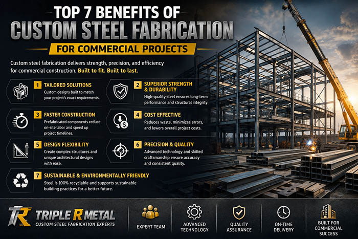 Top 7 Benefits of Custom Steel Fabrication